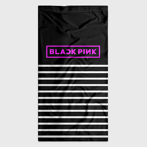 Бандана Black Pink: White Stripes / 3D-принт – фото 3