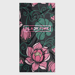 Бандана-труба Black Pink: Delicate Flowers, цвет: 3D-принт — фото 2