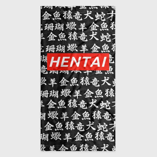 Бандана Hentai Hieroglyphs / 3D-принт – фото 3