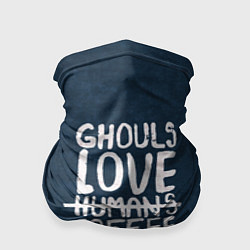 Бандана-труба Ghouls Love Coffee, цвет: 3D-принт