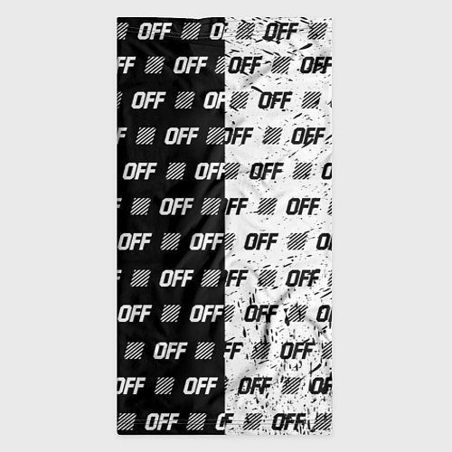 Бандана Off-White: Black & White / 3D-принт – фото 3