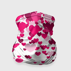 Бандана Сердца розовые падают