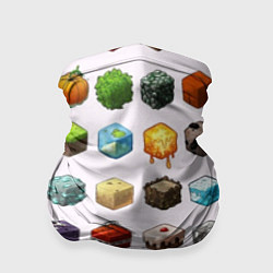 Бандана-труба Minecraft Cubes, цвет: 3D-принт