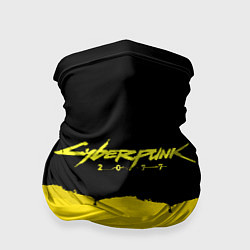 Бандана-труба Cyberpunk 2077: Yellow & Black, цвет: 3D-принт
