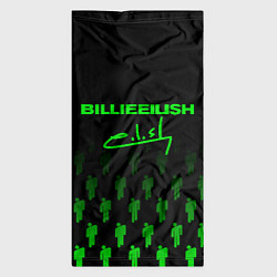 Бандана-труба Billie Eilish: Green & Black Autograph, цвет: 3D-принт — фото 2