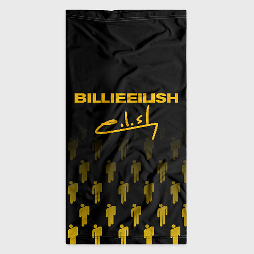 Бандана Billie Eilish: Yellow & Black Autograph / 3D-принт – фото 3