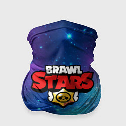 Бандана-труба BRAWL STARS лого в космосе, цвет: 3D-принт