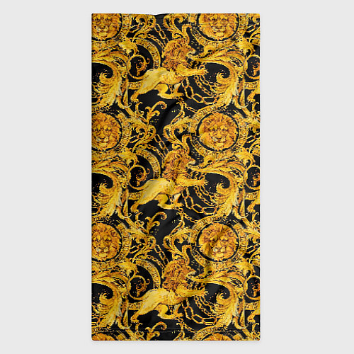 Бандана Львы золотые узоры / 3D-принт – фото 3