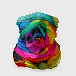 Бандана-труба Разноцветные розы, цвет: 3D-принт