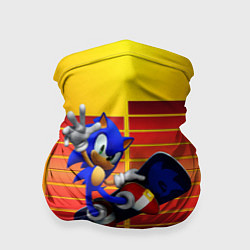 Бандана-труба Sonic - Соник, цвет: 3D-принт