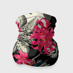 Бандана-труба Цветы, цвет: 3D-принт