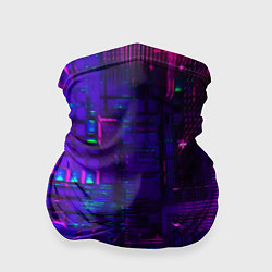 Бандана-труба NEON CUBES, цвет: 3D-принт