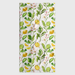 Бандана-труба Летний узор лимон ветки листья, цвет: 3D-принт — фото 2