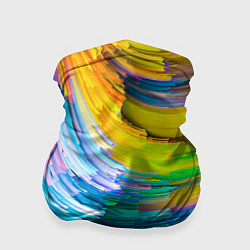 Бандана-труба Цветные полоски, цвет: 3D-принт