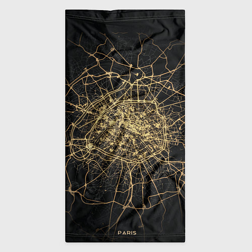 Бандана Ночная карта Парижа / 3D-принт – фото 3