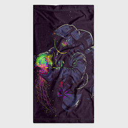 Бандана-труба Медуза и космонавт, цвет: 3D-принт — фото 2