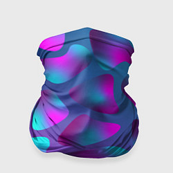 Бандана-труба Неоновые капли, цвет: 3D-принт