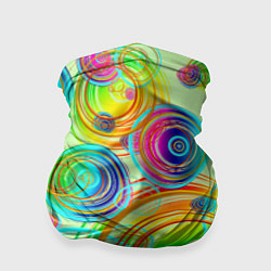 Бандана-труба Радужные спирали позитив, цвет: 3D-принт