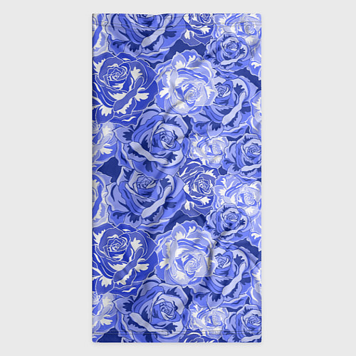 Бандана Голубые и синие розы / 3D-принт – фото 3