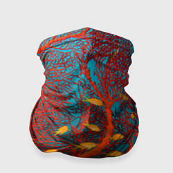 Бандана-труба Коралловые рыбки, цвет: 3D-принт
