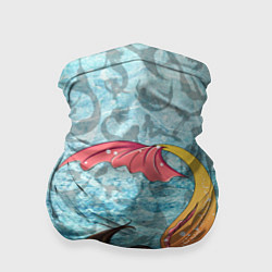 Бандана-труба Русалка Подводный мир Z, цвет: 3D-принт