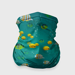 Бандана-труба Подводный мир Рыбки, цвет: 3D-принт