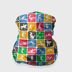 Бандана-труба СПОРТ, цвет: 3D-принт