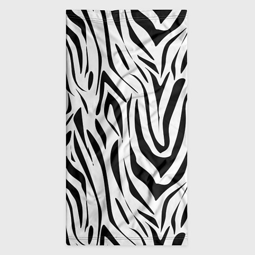 Бандана Черно-белая зебра / 3D-принт – фото 3