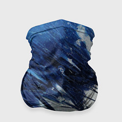 Бандана-труба Серо-синее абстрактное, цвет: 3D-принт