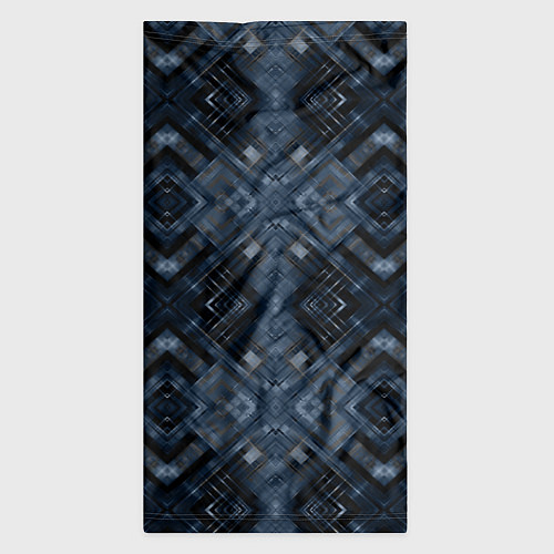 Бандана Темный синий абстрактный узор / 3D-принт – фото 3