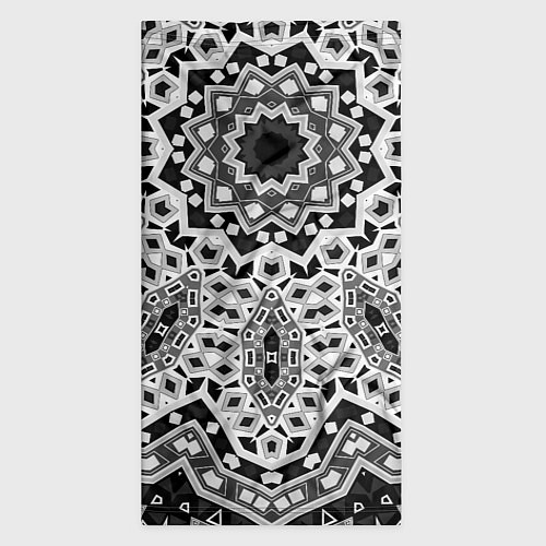 Бандана Черно-белый орнамент / 3D-принт – фото 3