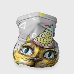 Бандана-труба Котик, цвет: 3D-принт