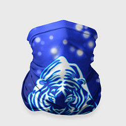 Бандана-труба Неоновый тигр, цвет: 3D-принт
