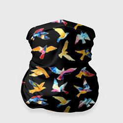 Бандана-труба Акварельные птица, цвет: 3D-принт