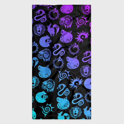 Бандана 7 СМЕРТНЫХ ГРЕХОВ НЕОН ЭМБЛЕМЫ / 3D-принт – фото 3