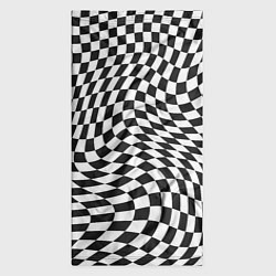 Бандана-труба Черно-белая клетка Black and white squares, цвет: 3D-принт — фото 2