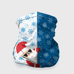 Бандана-труба С Новым Годом дед мороз, цвет: 3D-принт