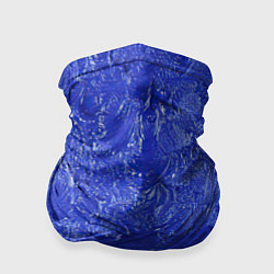 Бандана-труба Синие мазки, цвет: 3D-принт