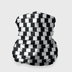 Бандана-труба Шахматная Иллюзия Искажения, цвет: 3D-принт