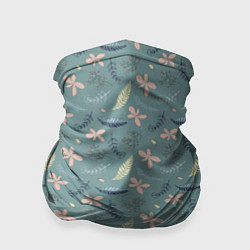 Бандана-труба Цветочный принт Декоративный винтажный узор с цвет, цвет: 3D-принт