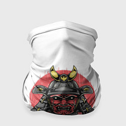 Бандана-труба Красный Шлем Самурая, цвет: 3D-принт