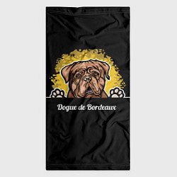 Бандана-труба Бордоский Дог Dogue de bordeaux, цвет: 3D-принт — фото 2