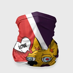 Бандана-труба Comics Пес Dog Love Yes, цвет: 3D-принт