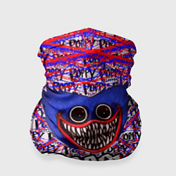 Бандана-труба Huggy Wuggy: Poppy Pattern, цвет: 3D-принт