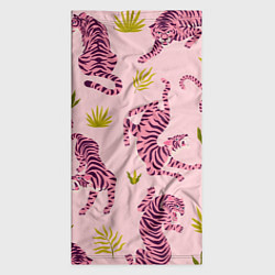 Бандана-труба Розовые тигры паттерн, цвет: 3D-принт — фото 2