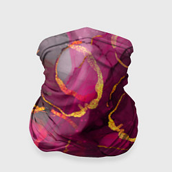 Бандана-труба Малиновое вино, цвет: 3D-принт