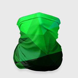 Бандана-труба Изумрудный Зеленый Геометрия, цвет: 3D-принт