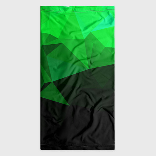 Бандана Изумрудный Зеленый Геометрия / 3D-принт – фото 3