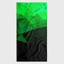 Бандана-труба Изумрудный Зеленый Геометрия, цвет: 3D-принт — фото 2