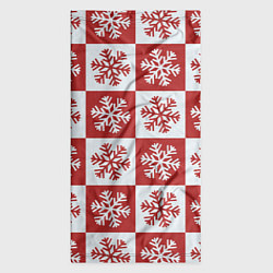 Бандана-труба Шахматные Снежинки, цвет: 3D-принт — фото 2